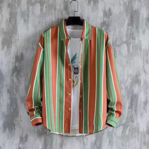 Casual full sleeve stipe shirt