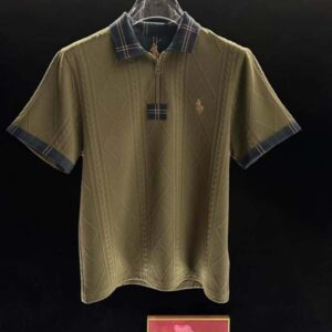 High end re-cycle cotton made polo shirt